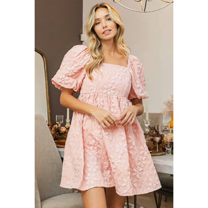 FLORAL PUFF SLEEVE DRESS