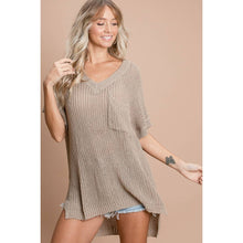 LOOSE FIT LOW GAUGE SWEATER TOP