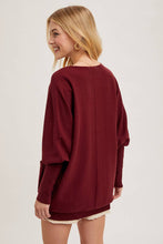 DOLMAN TUNIC KNIT SWEATER WITH POCKET