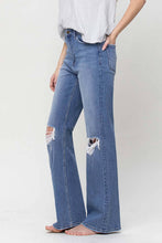 90'S VINTAGE SUPER HIGH RISE FLARE JEANS