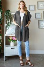 URBAN RIBBED OPEN CARDIGAN