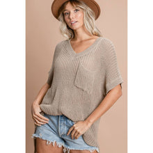 LOOSE FIT LOW GAUGE SWEATER TOP