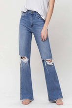 90'S VINTAGE SUPER HIGH RISE FLARE JEANS