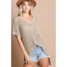 LOOSE FIT LOW GAUGE SWEATER TOP