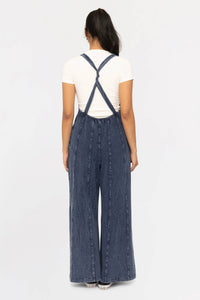 Mineral Wash Wide Leg Jumpsuit