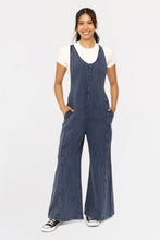 Mineral Wash Wide Leg Jumpsuit