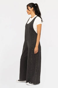 Mineral Wash Wide Leg Jumpsuit