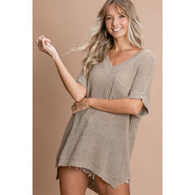 LOOSE FIT LOW GAUGE SWEATER TOP