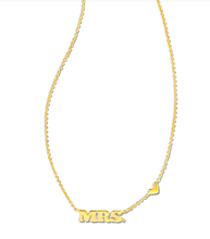 Mrs. Pendant Necklace GOLD