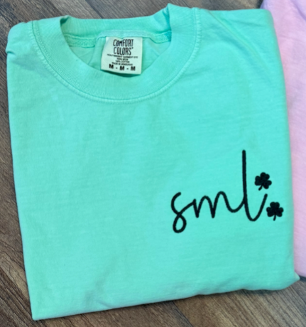 Shamrock Script Mono Tee