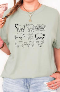 Vintage Farm Animal Tee