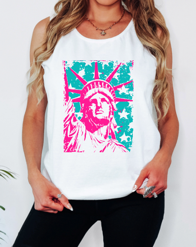 Lady Liberty Comfort Colors Tank