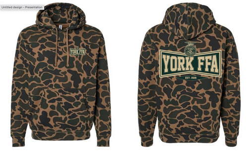 York FFA Duck Camo Hoodie