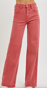 Brick Wide Leg Tummy Control Pants