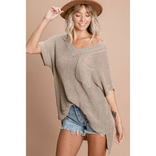 LOOSE FIT LOW GAUGE SWEATER TOP