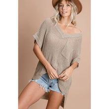 LOOSE FIT LOW GAUGE SWEATER TOP