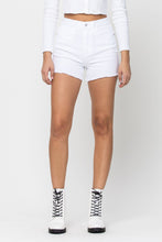 High Rise Mom Short -White