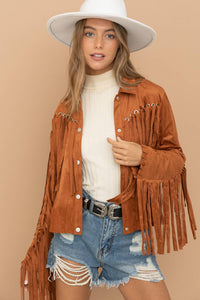 Suede Fringe Western Jacket