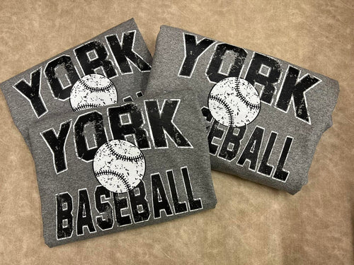 York Baseball Tee